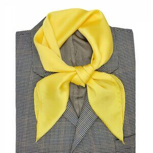 ✨Bandana Silky Soft Square Scarf Yellow Hiyab Neckerchief Shawl headband Luxury